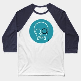 Skull and monocle Baseball T-Shirt